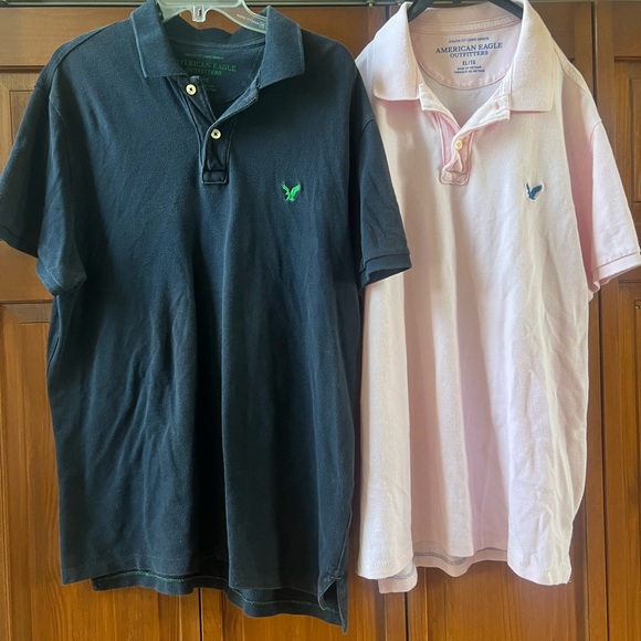 American Eagle Outfitters Other - American Eagle Outfitters Polo Shirts - Black and Pink